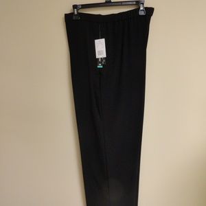 NWT Black stretch pants Proportioned for 5' 4"